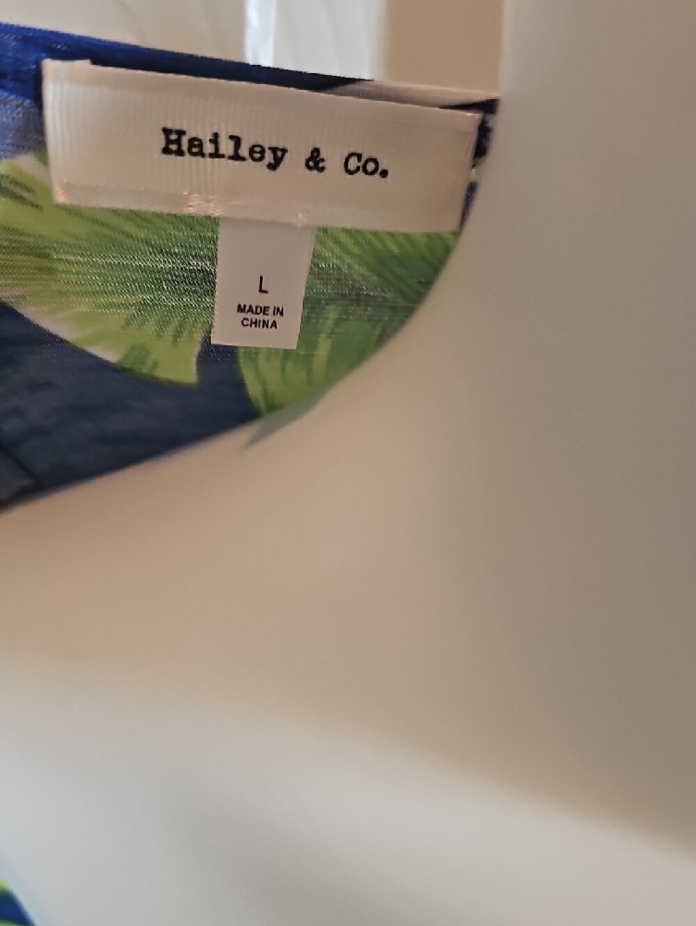 NWOT Navy Blue Tropical Floral Wrap Midi Dress - Picture 5 of 5